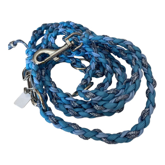 Paracordleine slim blue wave - doggiescouture.at