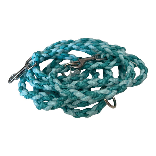 Paracordleine slim turquoise wave - doggiescouture.at