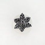 Schwarze Blume mit Leopardenhalsband - doggiescouture.at
