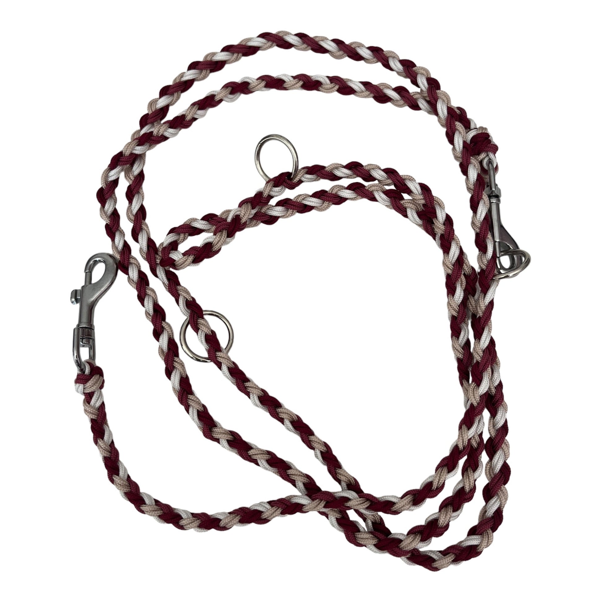 Slim Paracord - Leine 220 cm burgundy - doggiescouture.at