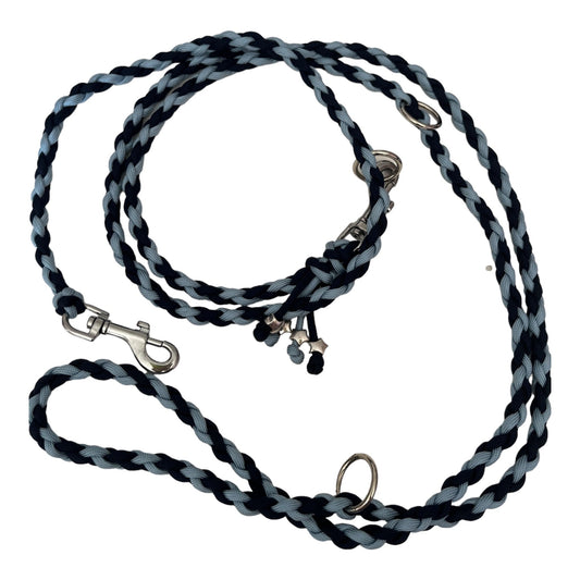 Slim Paracord - Leine 220 cm jeans - doggiescouture.at
