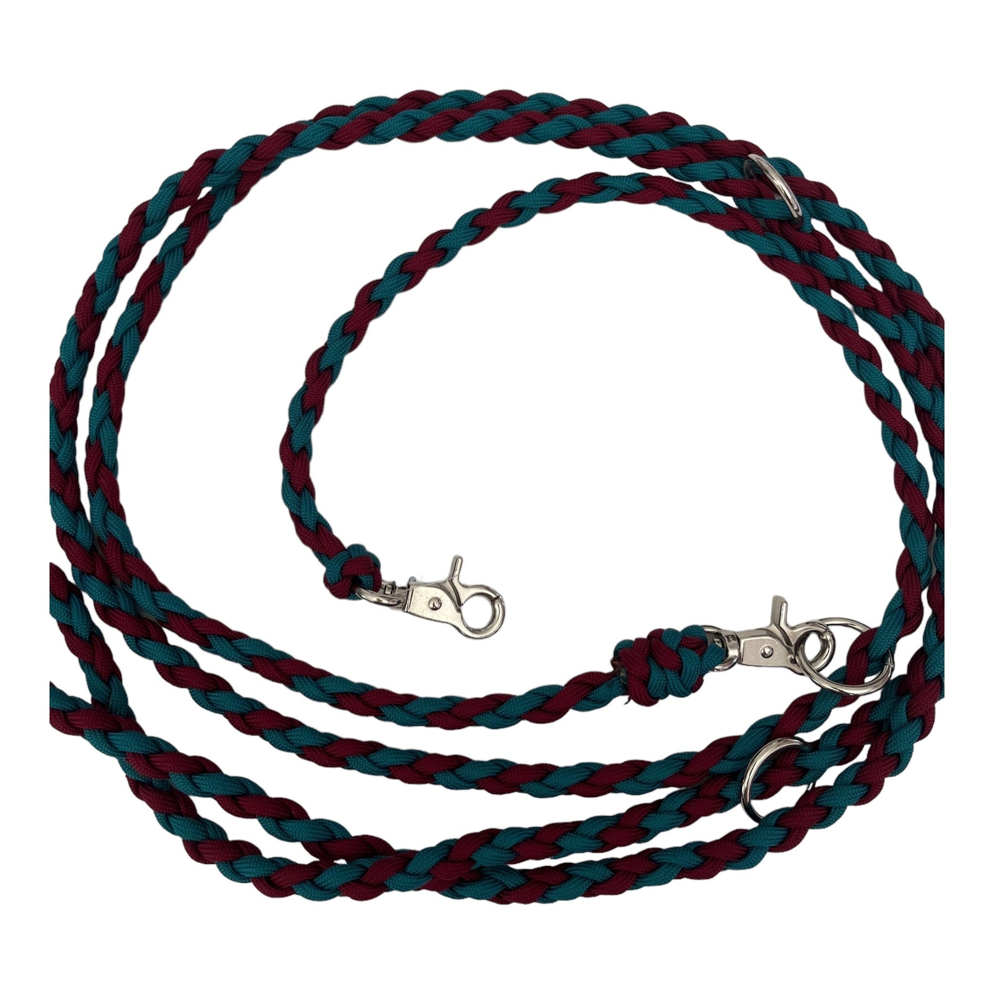 Slim Paracord - Leine 220 cm petrol - doggiescouture.at