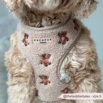 Theo verstellbarer Halsgurt mit Stickerei Teddy - doggiescouture.at
